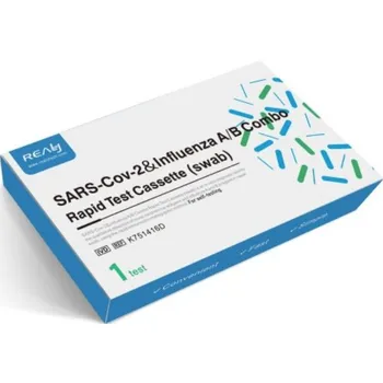 Diagnostický test Realy Tech SARS-Cov-2 & Influenza A/B Combo Rapid Test Cassette 1 ks
