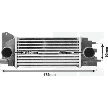 Turbodmychadlo chladič turba VAN WEZEL 02004231