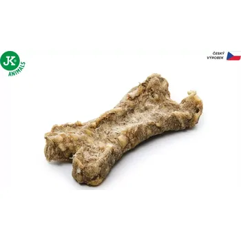 Pamlsek pro psa JK ANIMALS Kost natural se šípkem, brusinkou a zeleným čajem, 10 cm (Kost natural se šípkem, brusinkami a zeleným čajem. Doplňkové krmivo pro psy bez přidaných barviv a konzervantů. Naturální pamlsek pro psy. Bez lepku a bez obilovin.)