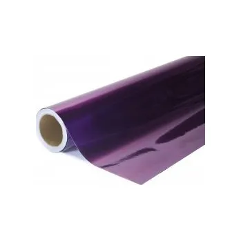 Polep vozidla Chromovaná zrcadlová 3vrstvá fialová auto wrap fólie 152x300cm - interiér/exteriér