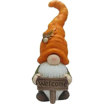 Vánoční dekorace GOBA Skřítek keramický zahradní Vítejte 42 cm