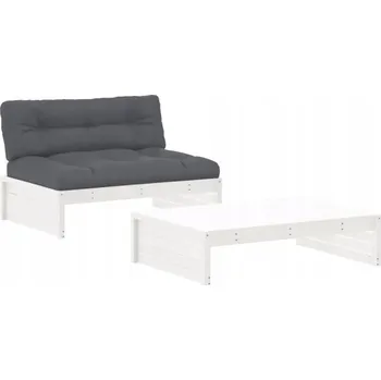 Zahradní nábytek, dřevo VidaXL, bílý, 2 ks