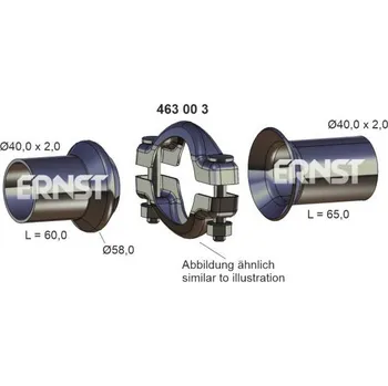 Výfuková trubka Opravna sada, vyfuk.potrubi ERNST 463003