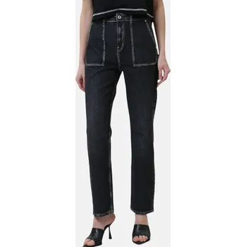 Dámské džíny Dámské černé rovné džíny Karl Lagerfeld - Velikost 29, Barva Černá 56010 240J1105