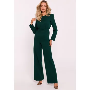 Dámský kostýmek Elegantní společenský overal MOE M811 zelený EU velikost: M