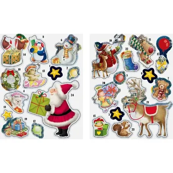 Kalendář MFP MFP, 8886002, samolepkový adventní kalendář Motiv: Číslo 4