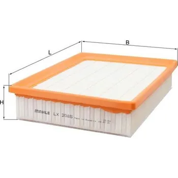 Filtr do auta Vzduchový filtr MAHLE LX 2085