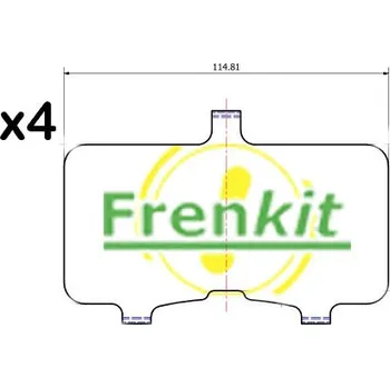 Brzdový komplet Protihluková folie, brzdové oblożení (posunovací deska) FRENKIT 940239