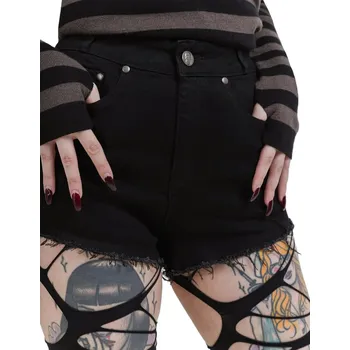 Dámské kraťasy kraťasy dámské KILLSTAR - Saw Edge - Black - XS