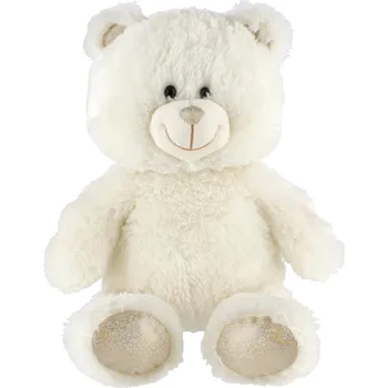 Teddies Svítící plyšový Snílek medvěd 40 cm, bílý