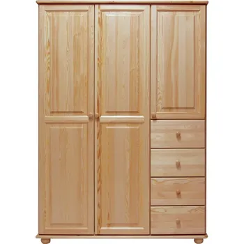 Šatní skříň Slevadoma Šatní skříň 65A Klasik Barva: Moření dub, Šířka: 120 cm