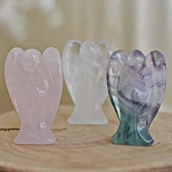 Anděl z kamenů 5 cm Koliana - Ametyst