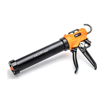 Vytlačovací pistole Výtlačná pistole eXcePt-400, pogumovaná rukojeť, pro vysoké zátěže, zastřihovač špiček, salámy 400ml, 19:1 IRION