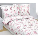 Povlečení krepové 140x200, 70x90 cm Růže růžová