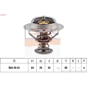 Motor automobilu Termostat, chladivo EPS 1.880.651S