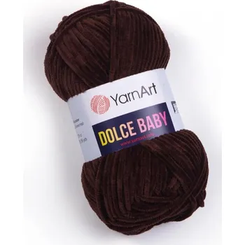 Příze YarnArt Dolce BABY 775 tmavě hnědá