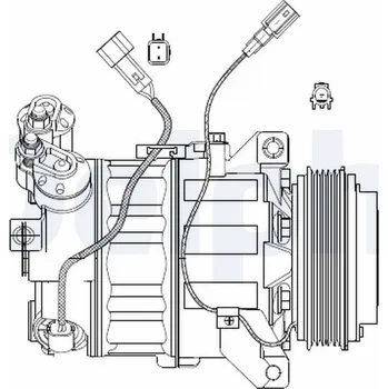 Kompresor klimatizace Kompresor, klimatizace DELPHI CS20482