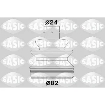 Manžeta ke kolu Sada měchů, hnací hřídel SASIC 4003448