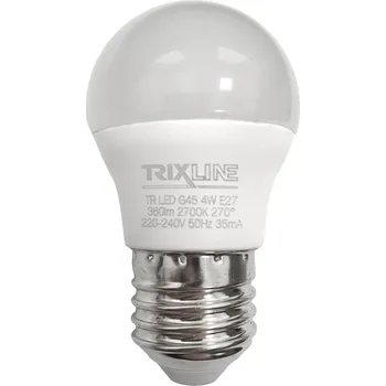 Žárovka LED žárovka Trixline 4W 360lm E27 G45 teplá bílá