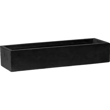 Květináč Balcony Slim Low Black XL - V 9 cm / D 80 cm