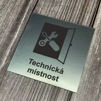 Informační tabulka Home Deco Piktogram - Technická místnost 10 x 10cm