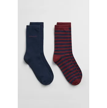 Dětská móda PONOŽKY GANT STRIPE SOCKS 2-PACK WINE RED