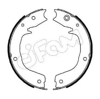 Lanko parkovací brzdy Sada brzdových čelistí, parkovací brzda CIFAM 153-267