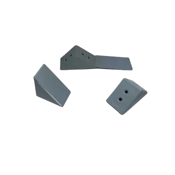 Plastový roh, velký-šedá 35