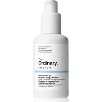 Pleťové sérum The Ordinary Niacinamide 5% Face & Body Emulsion lehká hydratační emulze proti tmavým skvrnám na obličej a tělo 100 ml