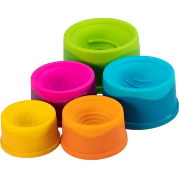 Hračka pro nejmenší Fat Brain Stohovací kloboučky Dimpl Stack 6m+