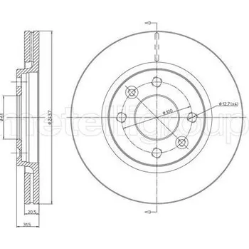 Brzdový systém Brzdový kotouč CIFAM 800-151