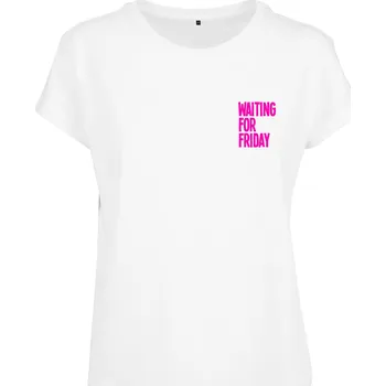 Ladies Waiting For Friday Box Tee bílá/růžová Mister Tee bílá 2546893