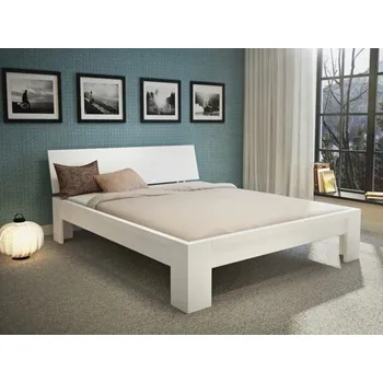 Postel Buková postel Calm - bílá Rozměr: 180x200