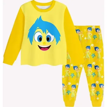 Dívčí pyžamo Disney Dětské pyžamo (tričko s dlouhým rukávem a tepláčky) V hlavě 2 (Inside Out 2) Barva: Žlutá, Velikost: 100