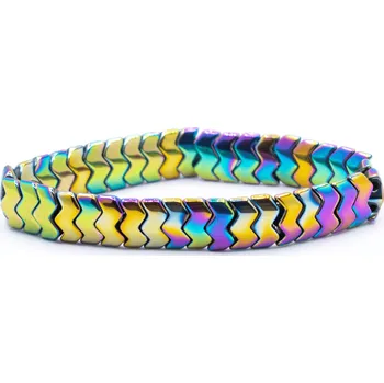 Náramek Milujeme Kameny Hematit aqua aura - náramek šipky NSSS32 445082