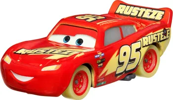 autíčko Hot Wheels Cars Glow Racers Lightning McQueen