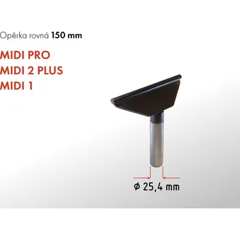 Příslušenstí k soustruhu GURTOOL Opěrka rovná 150 mm | MIDI Rovná profilovaná opěrka s kalenou tyčí