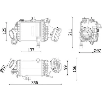 Turbodmychadlo chladič turba MAHLE CI 659 000P