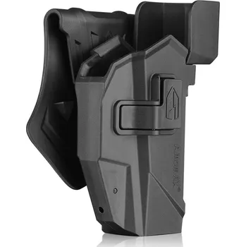 Amomax Opaskové polymerové pouzdro pro pistole G série s kolimátorem - černé