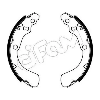 Brzdová čelist Sada brzdových čelistí CIFAM 153-156