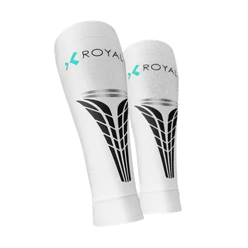 Cyklistické návleky ROYAL BAY Extreme - Kompresní lýtkové návleky - Bílá/M