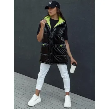 Dámská vesta Dámská prošívaná dlouhá vesta MAYLO černá