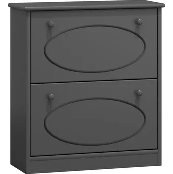 Botník Slevadoma Výklopný botník masiv borovice MARIE II Barva: Barva šedá