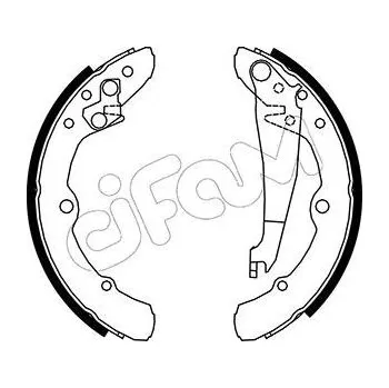 Brzdová čelist Sada brzdových čelistí CIFAM 153-008