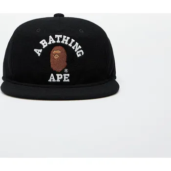 Kšiltovka Kšiltovka A BATHING APE College Wool Cap M Black Universal