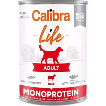 Krmivo pro psa Calibra Dog Life konz.Adult Beef with carrots 400g 1 kus