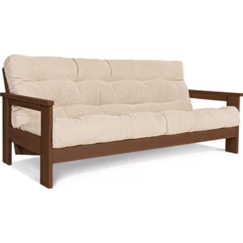 Pohovka Rozkládací pohovka MEXICO 03 210 cm z masivu/krémová