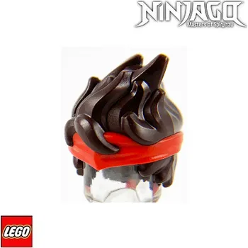 Stavebnice LEGO LEGO® Dílky na figurky LEGO Vlasy, Tmavě Hnědé / Kai NINJAGO 69560pb01