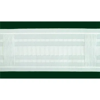 Stuha Řasící stuha multifunkční látková 1:2 85mm bílá