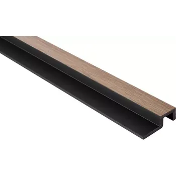 Obklad Mardom Decor Koncový profil k voděodolnému lamelovému panelu (dvě lamely) - pravý - 2700 x 62 x 20 mm - DUB ŠEDÝ